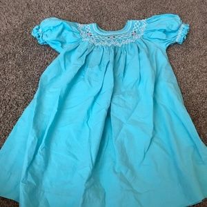 Little girl smocked dress